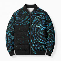 New Zealand Matariki Bomber Puffer Jacket Galaxy Maori Tribal Tattoo - Polynesian Pride