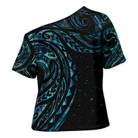 New Zealand Matariki Cross Shoulder Shirt Galaxy Maori Tribal Tattoo - Polynesian Pride