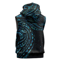 New Zealand Matariki Sleeveless Zip Hoodie Galaxy Maori Tribal Tattoo LT9 - Polynesian Pride