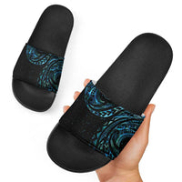 New Zealand Matariki Slide Sandals Galaxy Maori Tribal Tattoo - Polynesian Pride