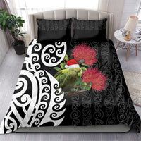 New Zealand Kakapo Christmas Bedding Set Meri Kirihimete Pohutukawa Flowers