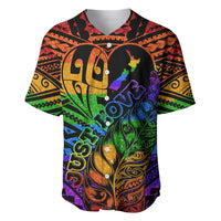 New Zealand LGBT Fern Heart Baseball Jersey Dont judge What You Dont Understand LT9 6XL - Polynesian Pride