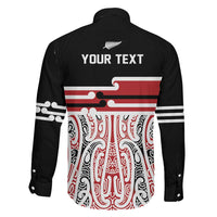 Personalised Toitu Te Tiriti Aotearoa 1840 Family Matching Mermaid Dress and Hawaiian Shirt Red Kowhaiwhai Puhoro LT9 - Polynesian Pride