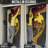 Papua New Guinea Tribal Tattoo Door Cover 50th Independence Anniversary - Polynesian Pride