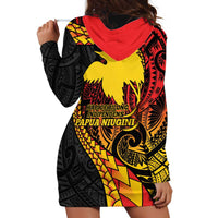 Papua New Guinea Tribal Tattoo Hoodie Dress 50th Independence Anniversary LT9 - Polynesian Pride