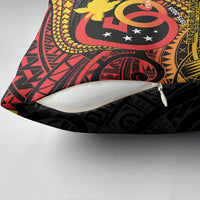 Papua New Guinea Tribal Tattoo Pillow Cover 50th Independence Anniversary - Polynesian Pride