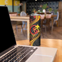 Papua New Guinea Tribal Tattoo Skinny Tumbler 50th Independence Anniversary