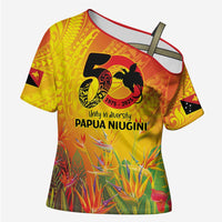 Papua New Guinea Unity in Diversity Cross Shoulder Shirt 50th Indipendens Papua Niugini - Polynesian Pride