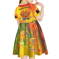 Papua New Guinea Unity in Diversity Kid Short Sleeve Dress 50th Indipendens Papua Niugini