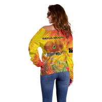 Papua New Guinea Unity in Diversity Off Shoulder Sweater 50th Indipendens Papua Niugini