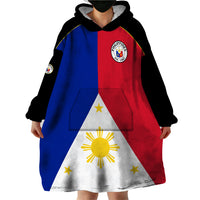 Philippines Concept Home Football Wearable Blanket Hoodie Pilipinas Flag Black Style 2023 LT9 - Polynesian Pride