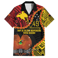 Personalised Papua New Guinea 49th Anniversary Family Matching Tank Maxi Dress and Hawaiian Shirt Hapi De bilong Indipendens Papua Niugini