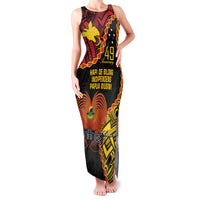 Personalised Papua New Guinea 49th Anniversary Family Matching Tank Maxi Dress and Hawaiian Shirt Hapi De bilong Indipendens Papua Niugini