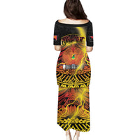 Personalised Papua New Guinea 49th Anniversary Family Matching Puletasi and Hawaiian Shirt Bird of Paradise Unity In Diversity LT9 - Polynesian Pride