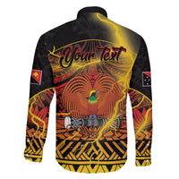 Personalised Papua New Guinea 49th Anniversary Family Matching Tank Maxi Dress and Hawaiian Shirt Bird of Paradise Unity In Diversity LT9 - Polynesian Pride