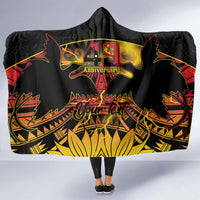 Personalised Papua New Guinea 49th Anniversary Hooded Blanket Bird of Paradise Unity In Diversity
