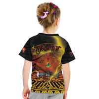 Personalised Papua New Guinea 49th Anniversary Kid T Shirt Bird of Paradise Unity In Diversity