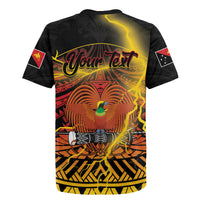 Personalised Papua New Guinea 49th Anniversary Rugby Jersey Bird of Paradise Unity In Diversity