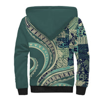 Hawaiian Hibiscus Tribal Vintage Motif Sherpa Hoodie Ver 1 LT9 - Polynesian Pride