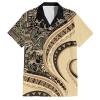 Hawaiian Hibiscus Tribal Vintage Motif Hawaiian Shirt Ver 2