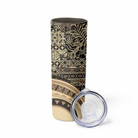 Hawaiian Hibiscus Tribal Vintage Motif Skinny Tumbler Ver 2