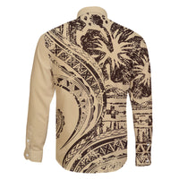 Hawaiian Hibiscus Tribal Vintage Motif Family Matching Tank Maxi Dress and Hawaiian Shirt Ver 3