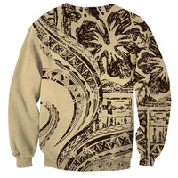 Hawaiian Hibiscus Tribal Vintage Motif Sweatshirt Ver 3