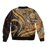Hawaiian Hibiscus Tribal Vintage Motif Bomber Jacket Ver 4 LT9 - Polynesian Pride