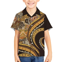 Hawaiian Hibiscus Tribal Vintage Motif Hawaiian Shirt Ver 4