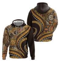 Hawaiian Hibiscus Tribal Vintage Motif Zip Hoodie Ver 4 LT9 - Polynesian Pride