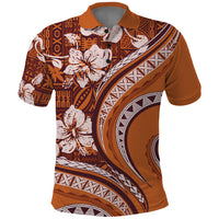 Hawaiian Hibiscus Tribal Vintage Motif Polo Shirt Ver 5