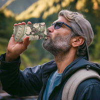 Hawaiian Hibiscus Tribal Vintage Motif 4 in 1 Can Cooler Tumbler Ver 6