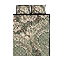 Hawaiian Hibiscus Tribal Vintage Motif Quilt Bed Set Ver 6