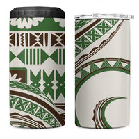 Hawaiian Hibiscus Tribal Vintage Motif 4 in 1 Can Cooler Tumbler Ver 7