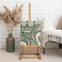 Hawaiian Hibiscus Tribal Vintage Motif Canvas Wall Art Ver 7