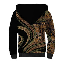 Hawaiian Hibiscus Tribal Vintage Motif Sherpa Hoodie Ver 8 LT9 - Polynesian Pride
