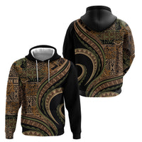 Hawaiian Hibiscus Tribal Vintage Motif Zip Hoodie Ver 8 LT9 - Polynesian Pride