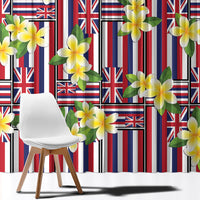Hawaii Plumeria Lei Window Curtain Hawaiian Flag Motif