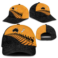 Australia New Zealand Rugby Classic Cap Gold Aboriginal Wallabies and Maori Black Fern LT9 - Polynesian Pride