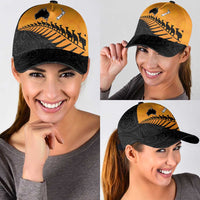 Australia New Zealand Rugby Classic Cap Gold Aboriginal Wallabies and Maori Black Fern LT9 - Polynesian Pride