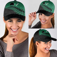 Australia New Zealand Rugby Classic Cap Green Aboriginal Wallabies and Maori Black Fern LT9 - Polynesian Pride