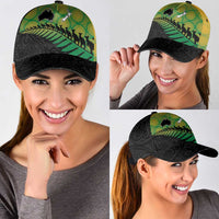 Australia New Zealand Rugby Classic Cap Gradient Aboriginal Wallabies and Maori Black Fern - Polynesian Pride