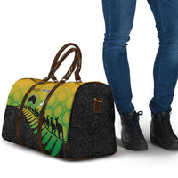 Australia New Zealand Rugby Travel Bag Gradient Aboriginal Wallabies and Maori Black Fern - Polynesian Pride