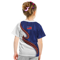 Ula Fala Red Samoa Chief Kid T Shirt Samoan Art Black Tribal
