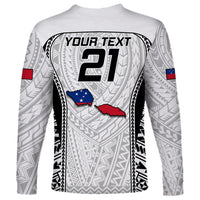 Custom Samoa Rugby Long Sleeve Shirt Go Champions World Cup 2023 Polynesian Unique LT9 - Polynesian Pride