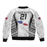Custom Samoa Rugby Sleeve Zip Bomber Jacket Go Champions World Cup 2023 Polynesian Unique LT9 - Polynesian Pride