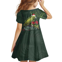 Meri Kirihimete Kakapo Family Matching Puletasi and Hawaiian Shirt Green Silver Fern Christmas Vibe LT9 - Polynesian Pride