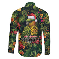 Meri Kirihimete Kakapo Family Matching Short Sleeve Bodycon Dress and Hawaiian Shirt New Zealand Christmas with Tropical Vibe LT9 - Polynesian Pride