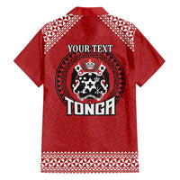 Tonga Rugby XIII Custom Family Matching Puletasi and Hawaiian Shirt Mate Ma'a Tonga with Ngatu Pattern LT9 - Polynesian Pride