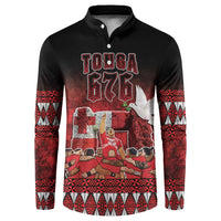 Custom Tonga 676 Haʻamonga ʻa Maui Button Sweatshirt Tongan Sipi Tau Unique Dance